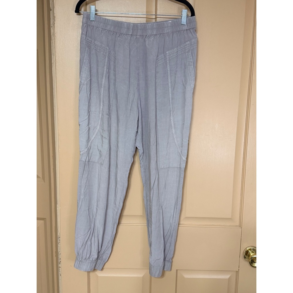 Saturday Sunday Anthropologie Grey Mauve Elastic Waist Jogger Pants Large